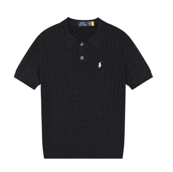 Cable Knit Polo
